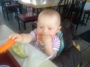 baby eating/ Feeding and Swallowing Disorders